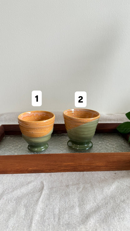 Footed Cup (Sunleaf x 2 designs)