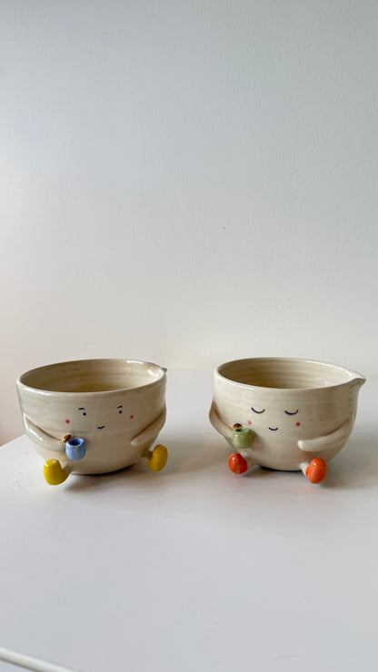 Bean cup  x Matcha Bowl  (2 pieces)