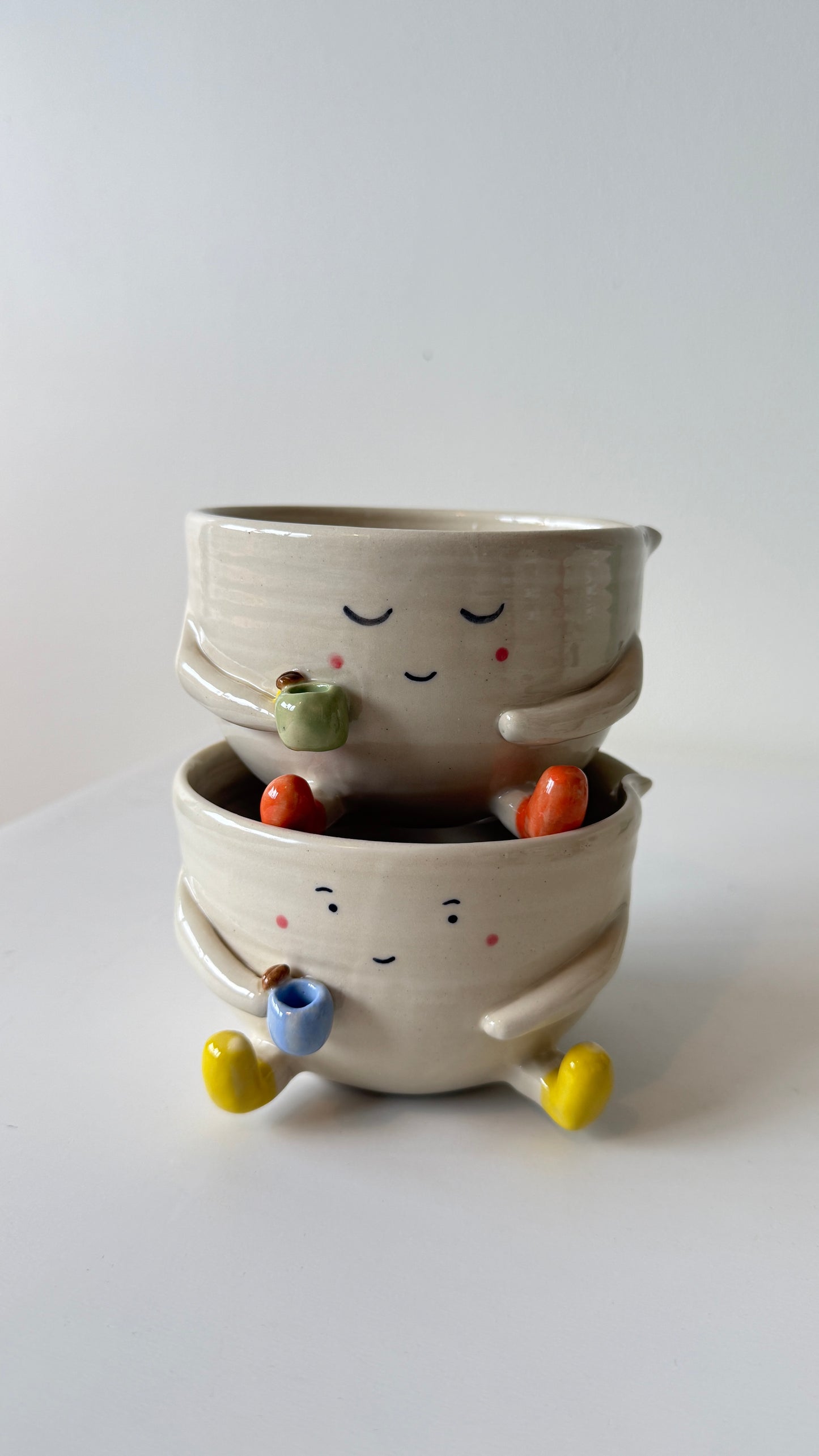 Bean cup  x Matcha Bowl  (2 pieces)