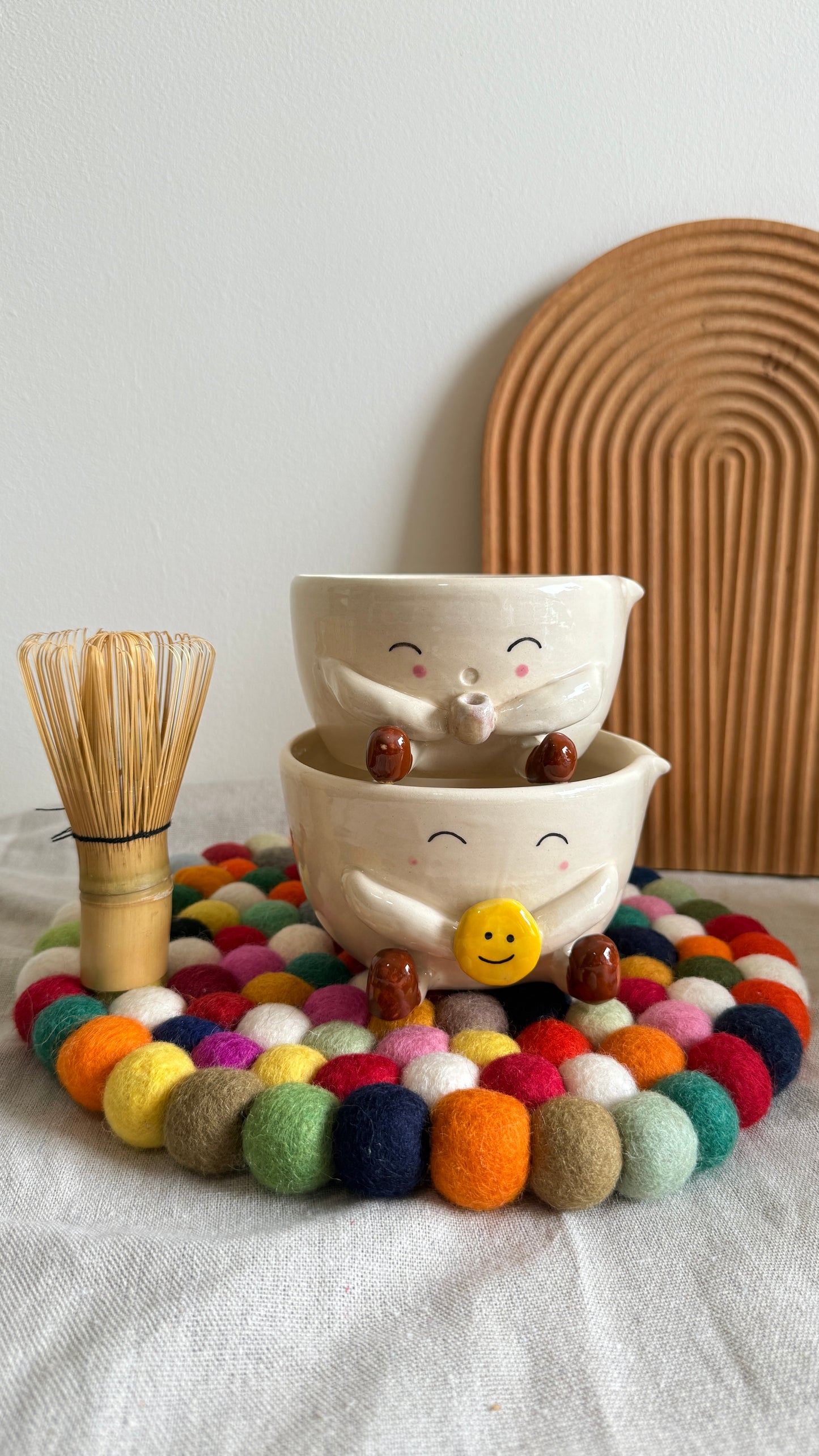 Smiley / Hot tea -  Matcha Bowl (2 designs)