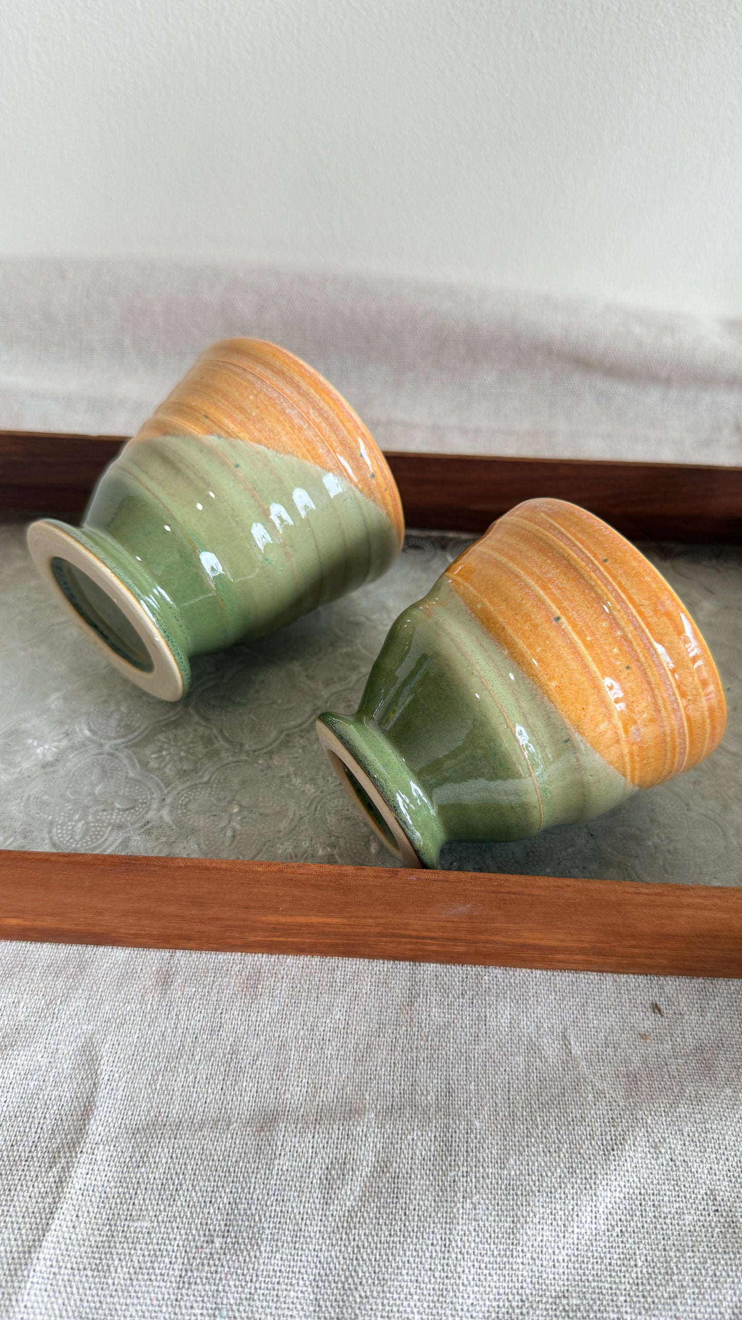Footed Cup (Sunleaf x 2 designs)