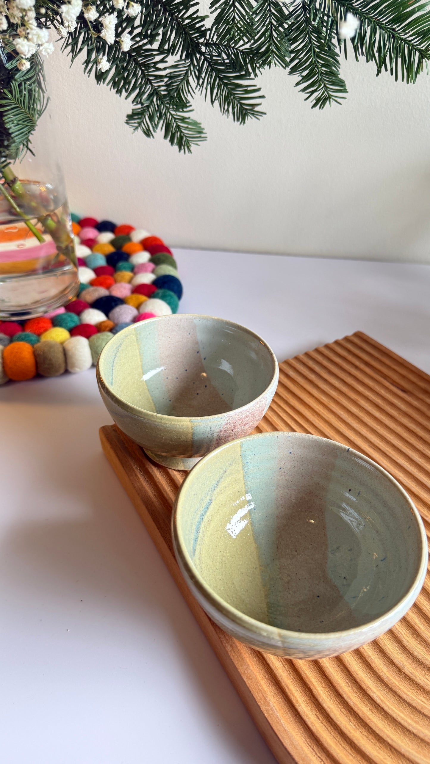 Three-Hue Rise Bowl - 2 pcs