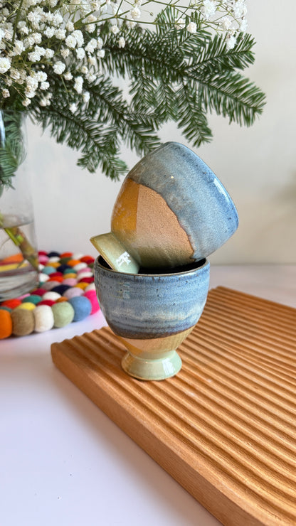 Ocean Bloom x Footed Cup- 2 pcs