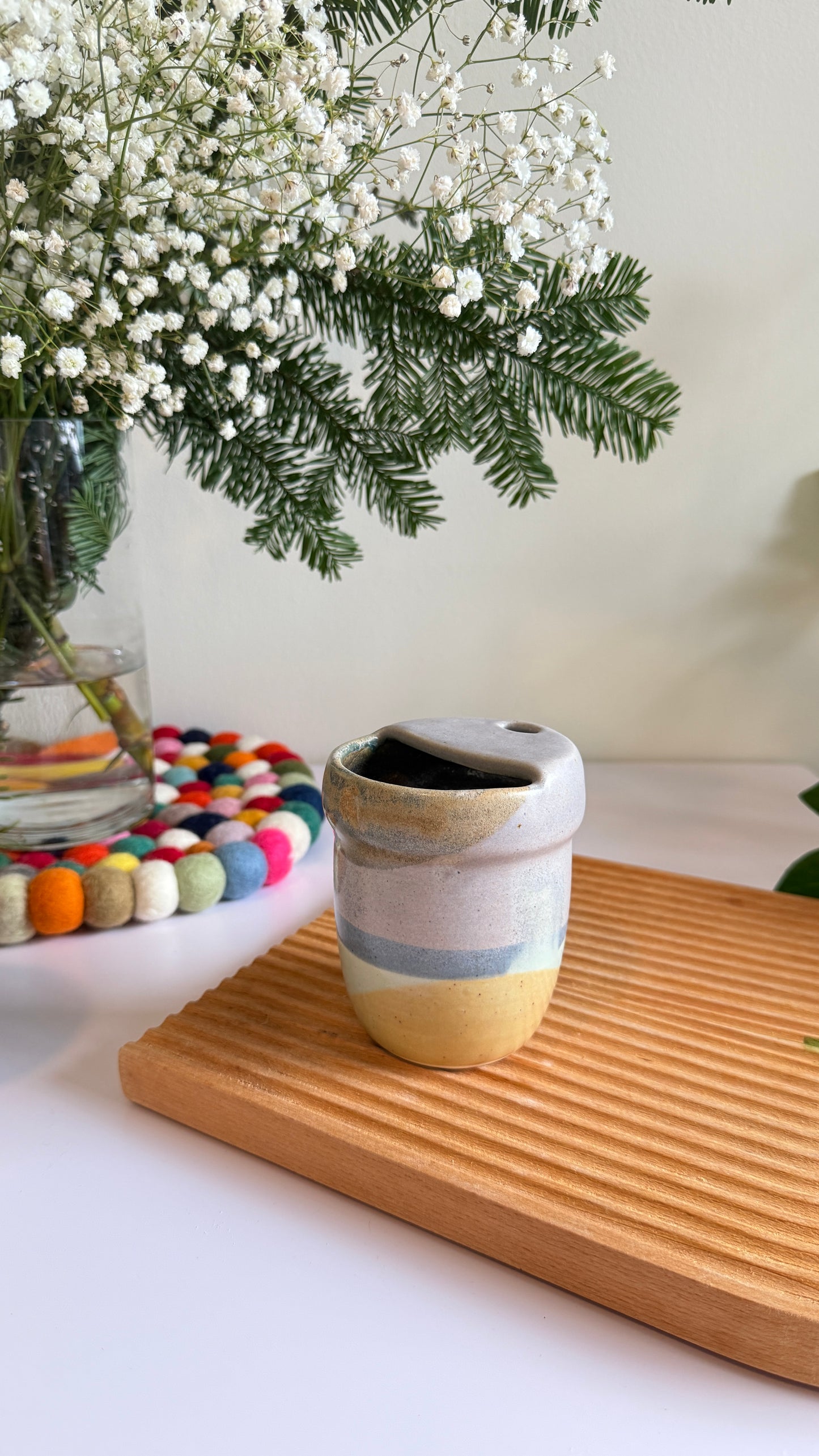 To go cups x Forest Lilac with carrier