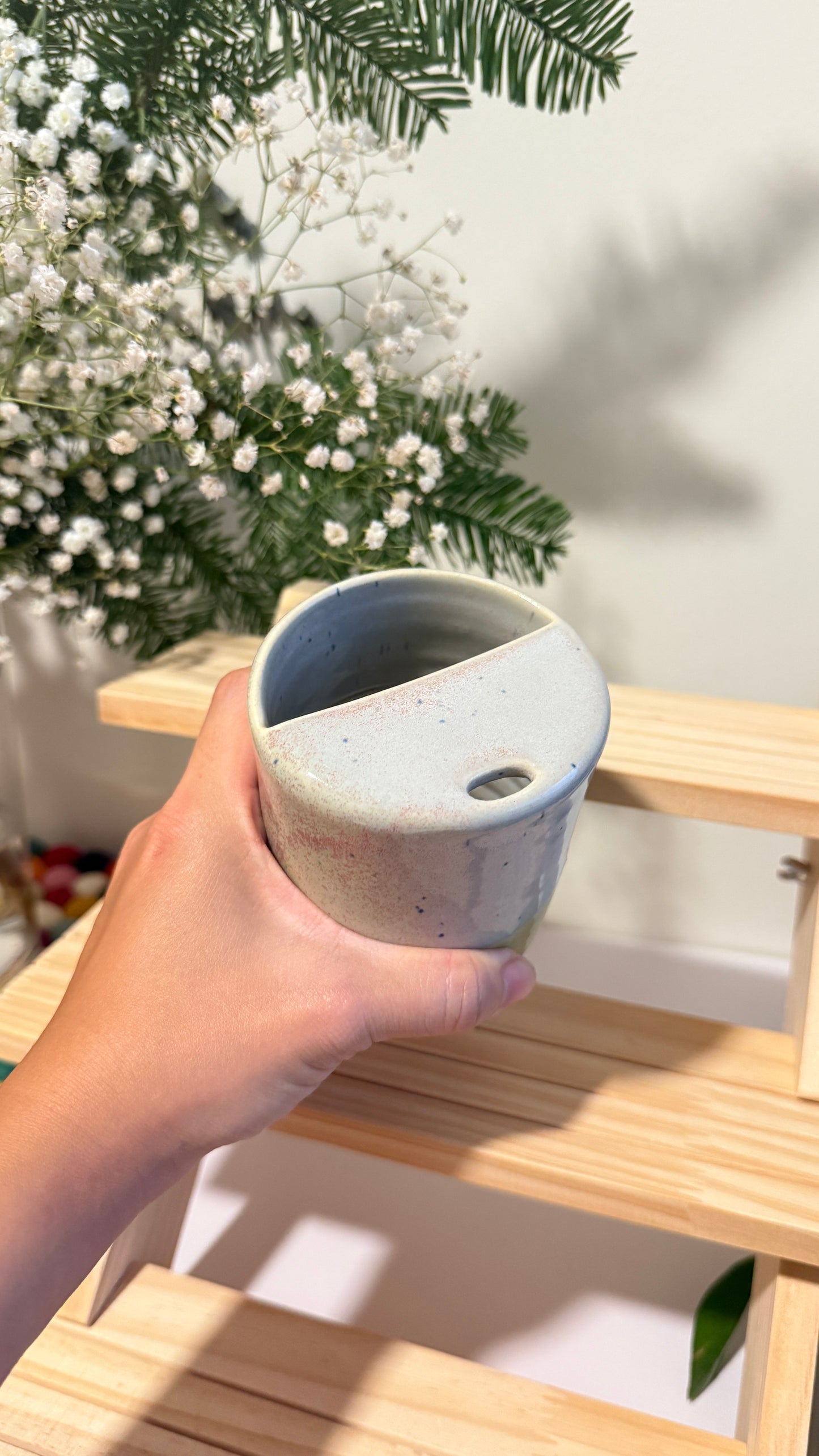 To go cups x Minty Petal Speckle